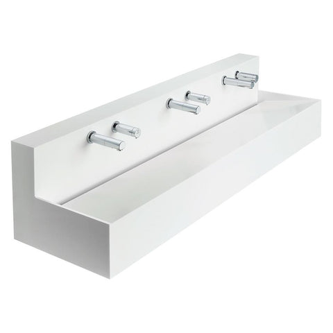 Armitage Shanks Silhouette 1200mm-1500mm Configurable Washtrough with Waste - Unbeatable Bathrooms