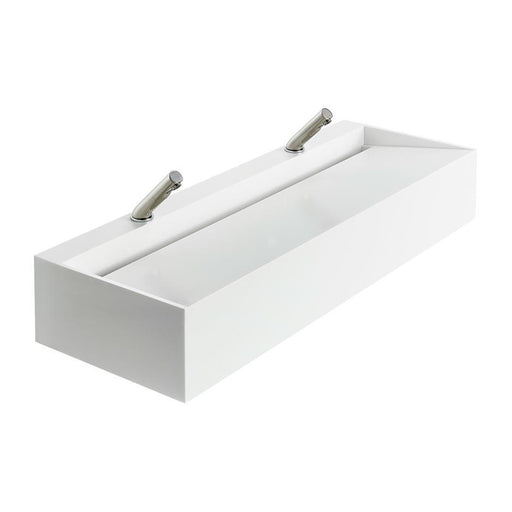 Armitage Shanks Silhouette 1200mm 2 Person Washtrough with Waste - Unbeatable Bathrooms
