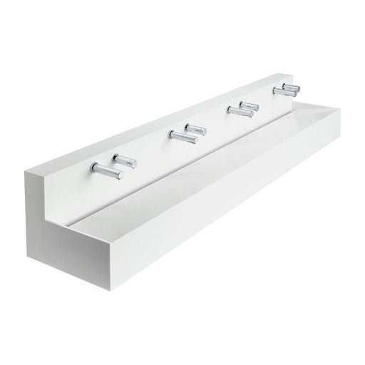 Armitage Shanks Silhouette 2101mm-2400Mm Configurable Washtrough with Upstand and Waste - Unbeatable Bathrooms