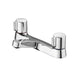 Ideal Standard Simplicity bath 160 x 70cm standard gauge steel, chrome plated grips two tapholes - Unbeatable Bathrooms