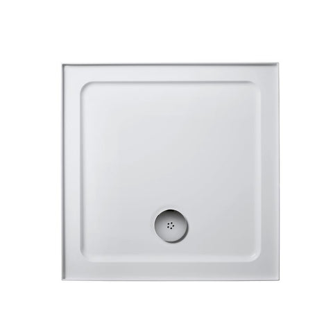 Ideal Standard Simplicity Square Shower Tray & Waste (4 Upstands) - Unbeatable Bathrooms