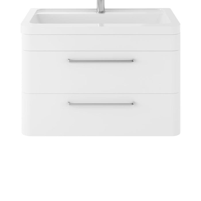 Hudson Reed Solar 600/800mm Vanity Unit - Wall Hung 2 Drawer Unit with Basin - Unbeatable Bathrooms