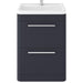 Hudson Reed Solar 600/800mm Vanity Unit - Floor Standing 2 Drawer Unit with Basin - Unbeatable Bathrooms
