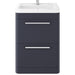 Hudson Reed Solar Cool 600/800mm Vanity Unit - Floor Standing 2 Drawer Unit with Basin - Unbeatable Bathrooms