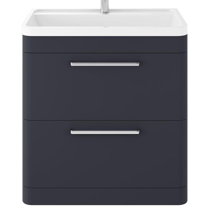 Hudson Reed Solar 600/800mm Vanity Unit - Floor Standing 2 Drawer Unit with Basin - Unbeatable Bathrooms