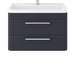 Hudson Reed Solar 600/800mm Vanity Unit - Wall Hung 2 Drawer Unit with Basin - Unbeatable Bathrooms