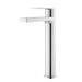 Hudson Reed Sottile Tall Mono Basin Mixer Push Button Waste - Unbeatable Bathrooms