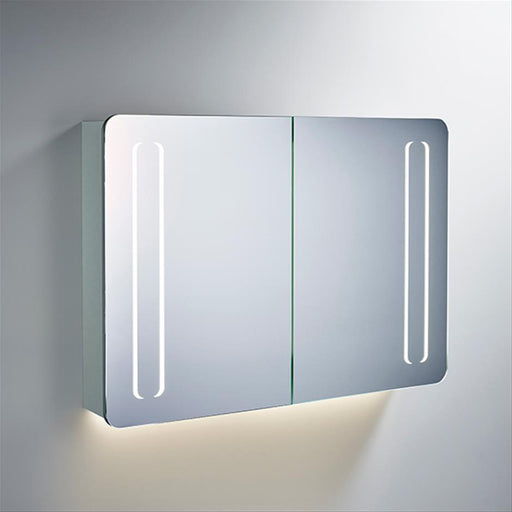 Sottini Mirror Cabinet with Bottom Ambient and Front Light with 2 Door - Unbeatable Bathrooms