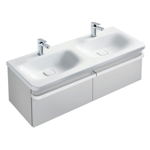 Sottini Turano 1200mm Double Vanity Unit - Wall Hung 2 Drawer Unit - Unbeatable Bathrooms