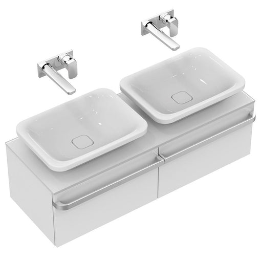 Sottini Turano 1200mm Double Vanity Unit - Wall Hung 2 Drawer Unit - Unbeatable Bathrooms