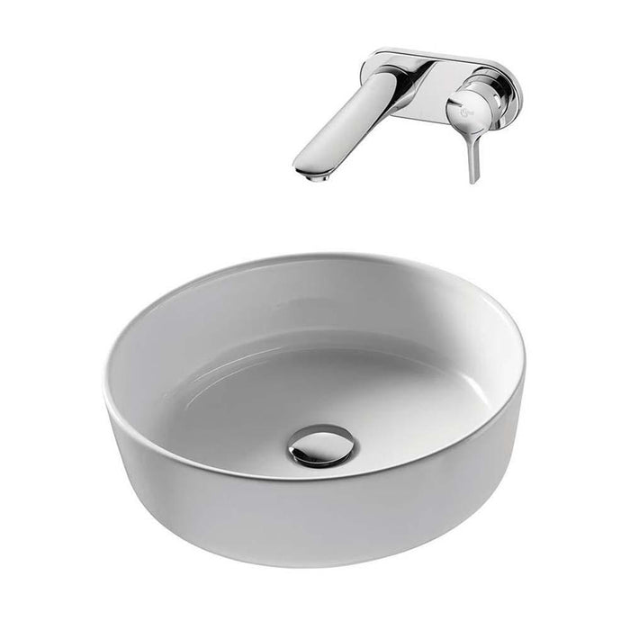 Sottini Bonamico 450mm 0TH Round Countertop Vessel Basin (No Overflow) - Unbeatable Bathrooms