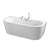 Ideal Standard Adapto 1800 x 800mm D-Shape Double Ended Freestanding Bath with Clicker Waste 0TH - Unbeatable Bathrooms