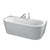 Ideal Standard Adapto 1800 x 800mm D-Shape Double Ended Freestanding Bath with Clicker Waste 0TH - Unbeatable Bathrooms