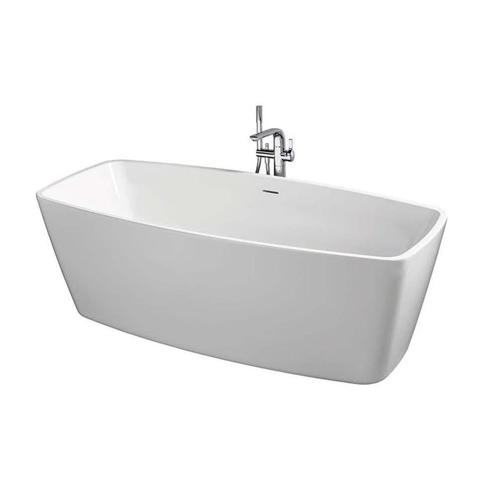 Sottini Crostolo 1550/1700mm Freestanding Bath with Clicker Waste & Slotted Overflow - Unbeatable Bathrooms