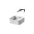 Sottini Fusaro 400mm 0TH Square Countertop Vessel Basin with Overflow & Integral Clicker Waste - Unbeatable Bathrooms