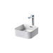 Sottini Fusaro 400mm 0TH Square Countertop Vessel Basin with Overflow & Integral Clicker Waste - Unbeatable Bathrooms