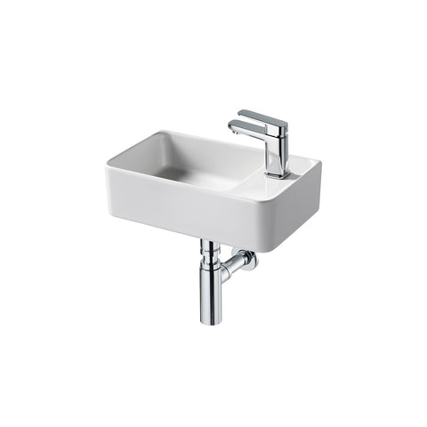 Ideal Standard Strada II 450mm 1TH Cloakroom Wall Hung Basin with Overflow & Integral Clicker Waste - Unbeatable Bathrooms