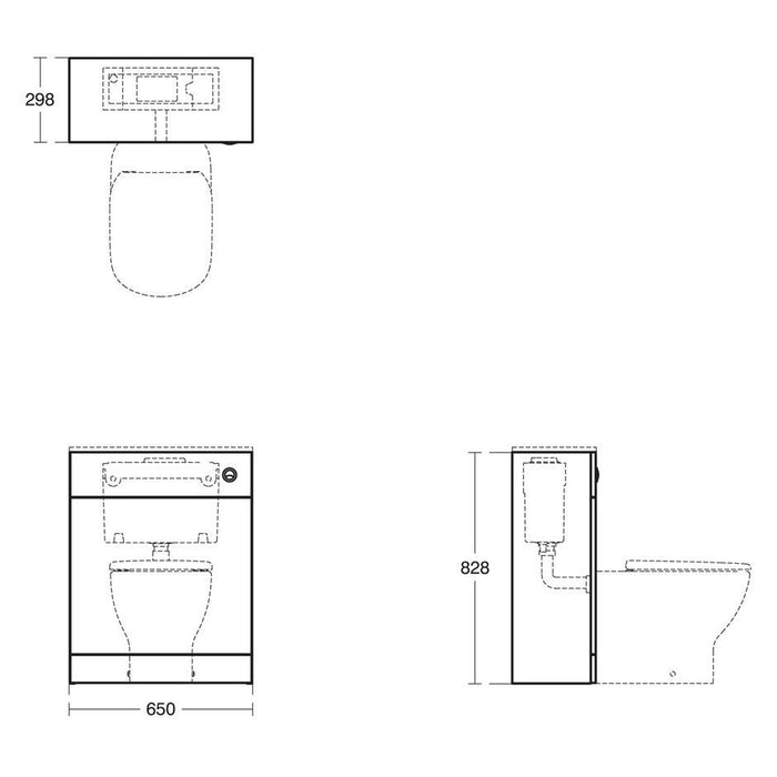 Sottini Mavone 65cm WC Unit - Unbeatable Bathrooms