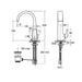 Sottini Melito Single Lever Basin Mixer with Curved Spout - Unbeatable Bathrooms