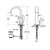 Sottini Melito Single Lever Basin Mixer with Curved Spout - Unbeatable Bathrooms