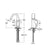 Sottini Melito Single Lever Small Basin Mixer with Curved Spout & Pop Up Waste - Unbeatable Bathrooms
