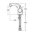 Sottini Paglia Single Lever Small Bidet Mixer with Pop Up Waste - Unbeatable Bathrooms