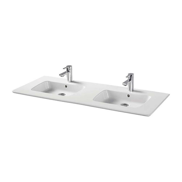 Sottini Simeto Due 1240mm 2TH Double Counter Inset Basin