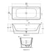 Sottini Turano 1800 x 800mm Double Ended Freestanding Bath - Unbeatable Bathrooms