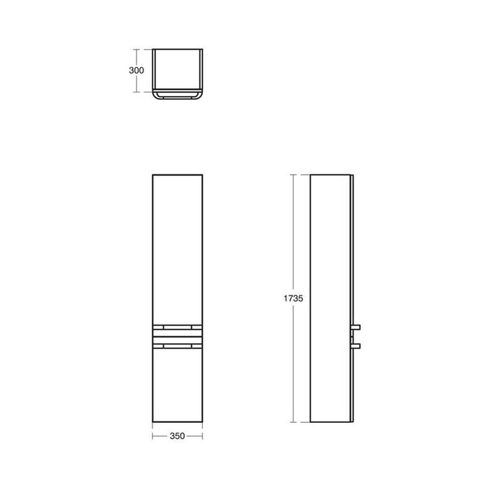 Sottini Turano Column with Two Hand Doors - Unbeatable Bathrooms