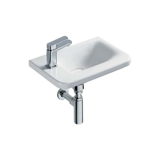 Sottini Turano 450mm 1TH Asymmetric Wall Hung Basin - Unbeatable Bathrooms