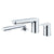 Sottini Turano Peninsular 1800 x 800mm D-Shaped Double Ended Bath with Waste - Unbeatable Bathrooms