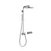 Sottini Velino Thermostatic Shower Mixer with Two Flow Controls,Rainshower,Fixed Riser & Stick Handspray - Unbeatable Bathrooms