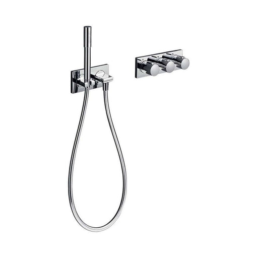 Sottini Velino Thermostatic Shower Mixer with Two Flow Controls & Stick Handspray - Unbeatable Bathrooms
