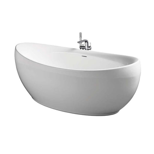 Sottini Vipava 1800 x 840mm Freestanding Bath with Clicker Waste & Slotted Overflow - Unbeatable Bathrooms