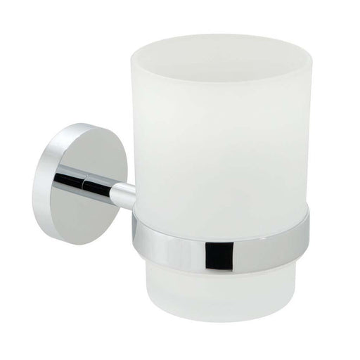 Vado Spa Frosted Wall Mounted Glass Tumbler & Holder - Unbeatable Bathrooms