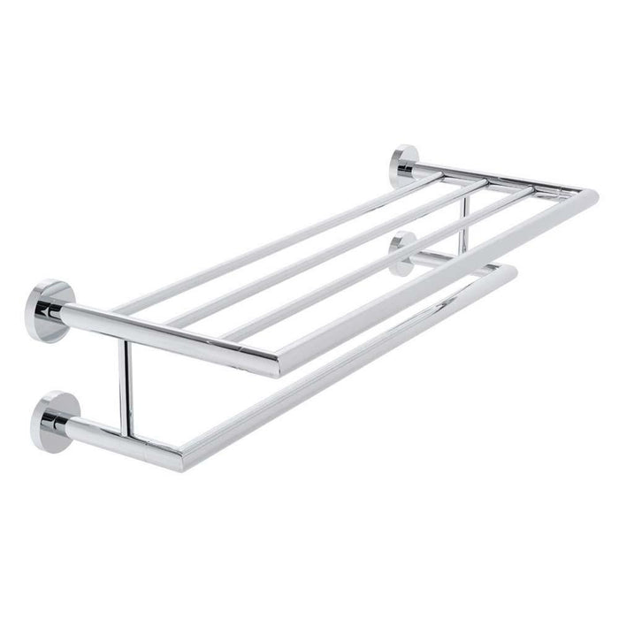 Vado Spa 600mm Towel Shelf with Towel Rail - Unbeatable Bathrooms