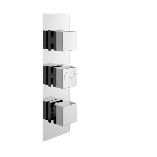 Hudson Reed Square Triple Shower Valve - Unbeatable Bathrooms
