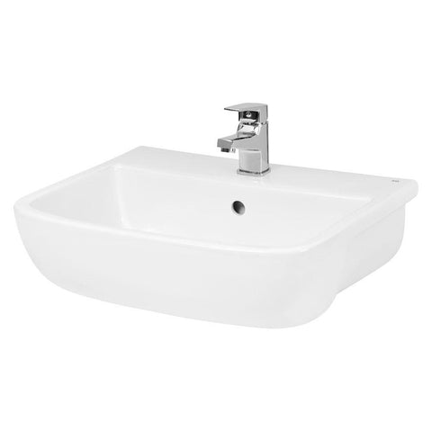 Hudson Reed Fossil 520mm 1TH Semi-Recessed Basin - Unbeatable Bathrooms