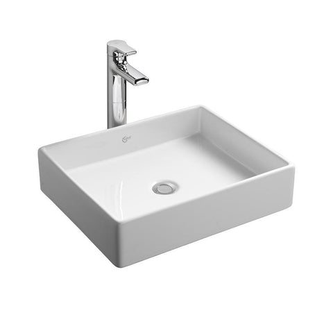 Ideal Standard Strada 50cm rectangular vessel washbasin, no taphole or overflow - Unbeatable Bathrooms