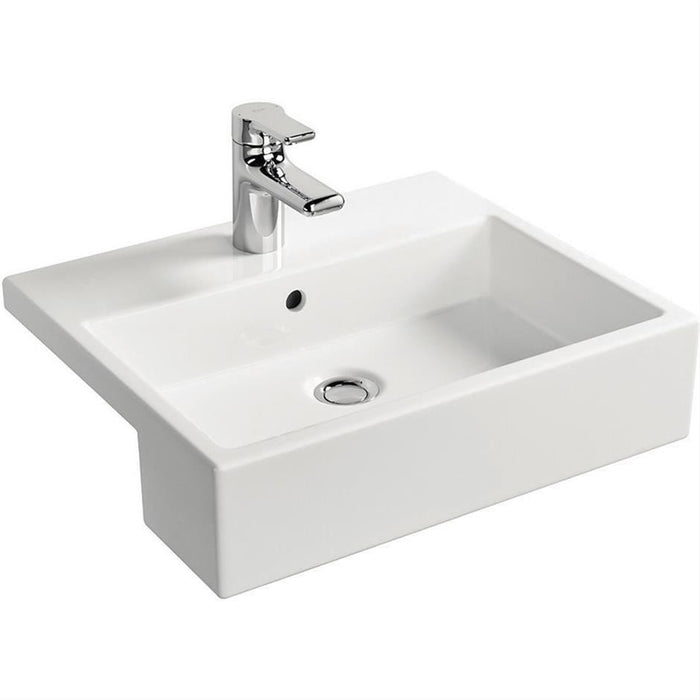 Ideal Standard Strada 50cm semi-countertop washbasin with overflow, no tap holes, no logo - Unbeatable Bathrooms