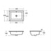 Ideal Standard Strada 60cm under-countertop washbasin with overflow, no taphole - Unbeatable Bathrooms