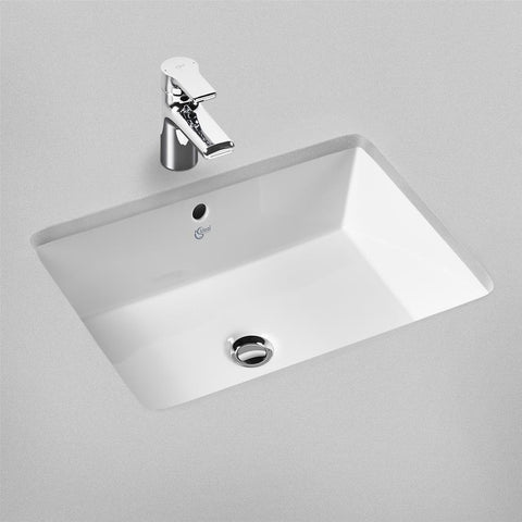 Ideal Standard Strada 60cm under-countertop washbasin with overflow, no taphole - Unbeatable Bathrooms