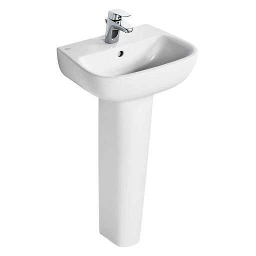 Ideal Standard Studio Echo 45cm 1TH Pedestal Basin - Unbeatable Bathrooms