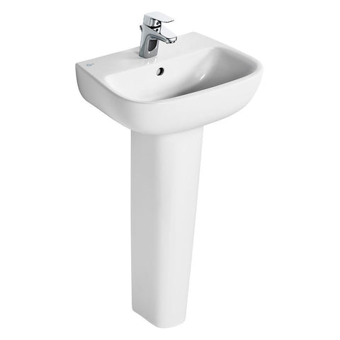 Ideal Standard Studio Echo 45cm 1TH Pedestal Basin - Unbeatable Bathrooms