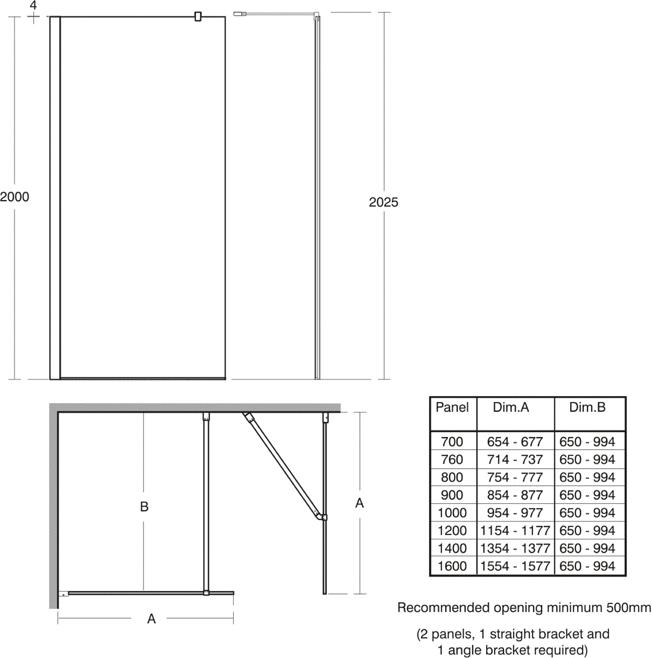 Ideal Standard Synergy Angle Bracing Bracket - Unbeatable Bathrooms