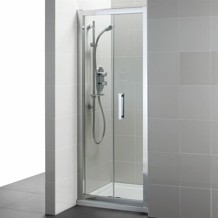 Ideal Standard Synergy Square Shower Enclosure with In-Fold Door & IdealClean Clear Glass - Unbeatable Bathrooms