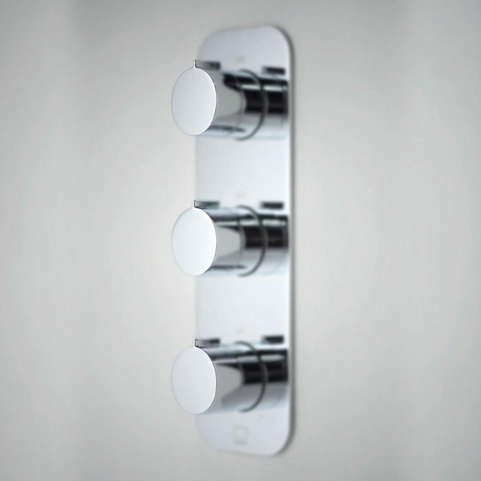 Vado Tablet Altitude Concealed 2 Outlet, 3 Handle Thermostatic Shower Valve - Unbeatable Bathrooms