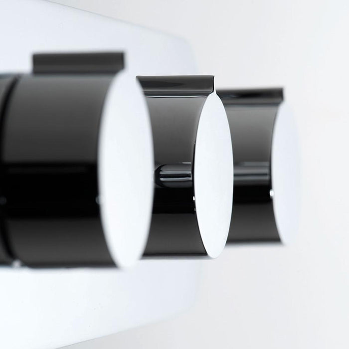 Vado Tablet Altitude Concealed 2 Outlet, 3 Handle Thermostatic Shower Valve - Unbeatable Bathrooms