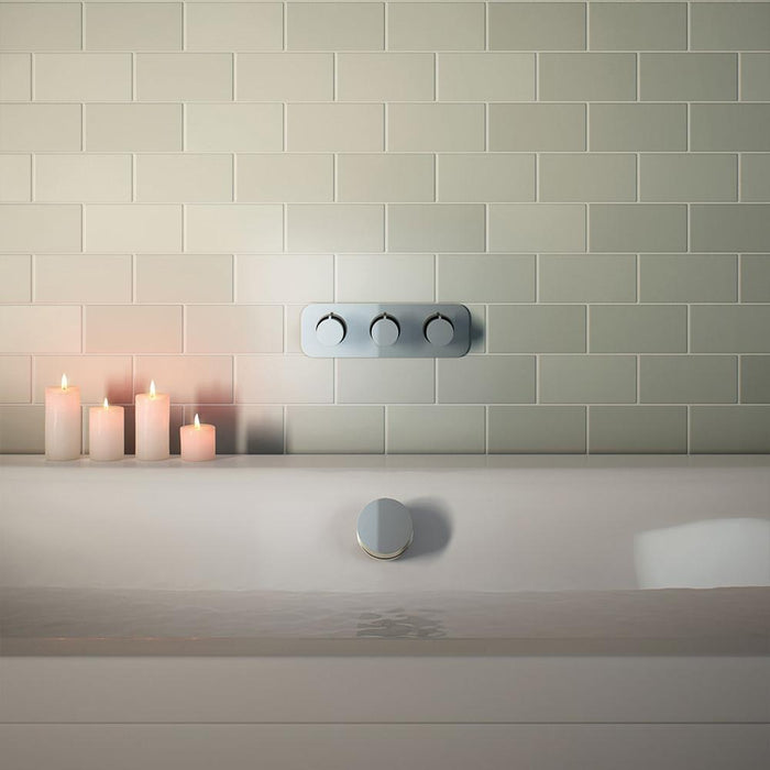 Vado Tablet Altitude Concealed 2 Outlet, 3 Handle Thermostatic Shower Valve - Unbeatable Bathrooms