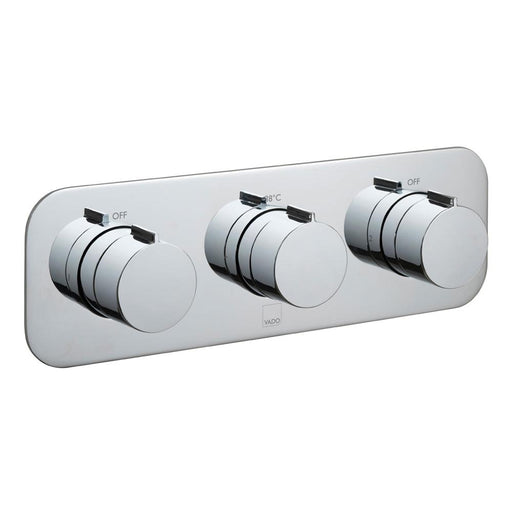 Vado Tablet Altitude Concealed 2 Outlet, 3 Handle Thermostatic Shower Valve - Unbeatable Bathrooms